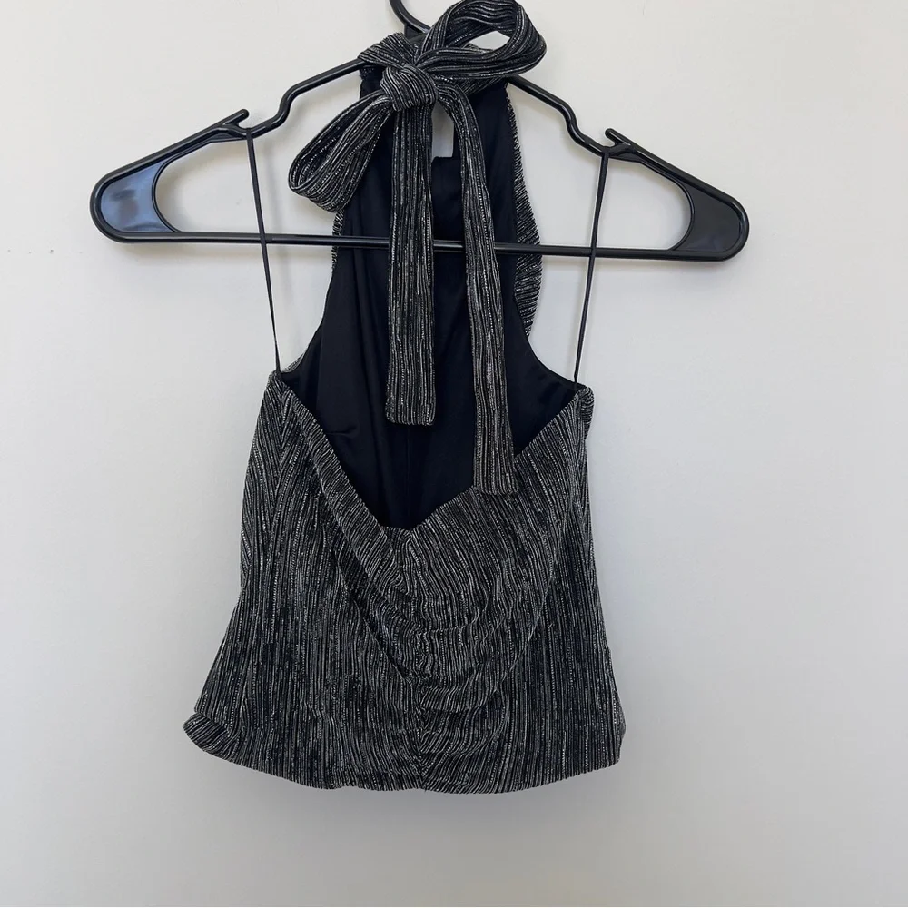 Metallic Thread Halter Top - Picture 5 of 6